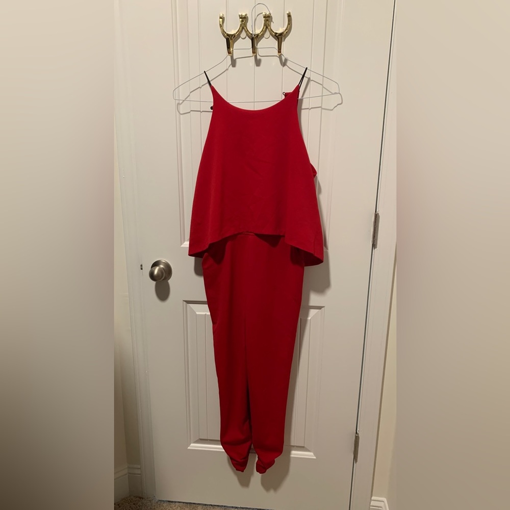Necessary Objects Bright Red Jumpsuit - image 2